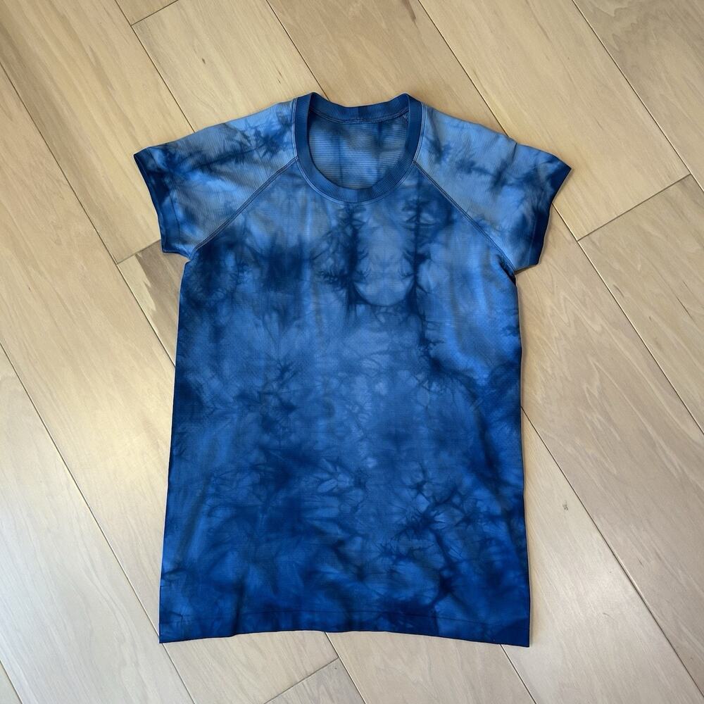 Lululemon Swiftly Tech Crew Top Marble Dye Short Sleeve Women’s 10